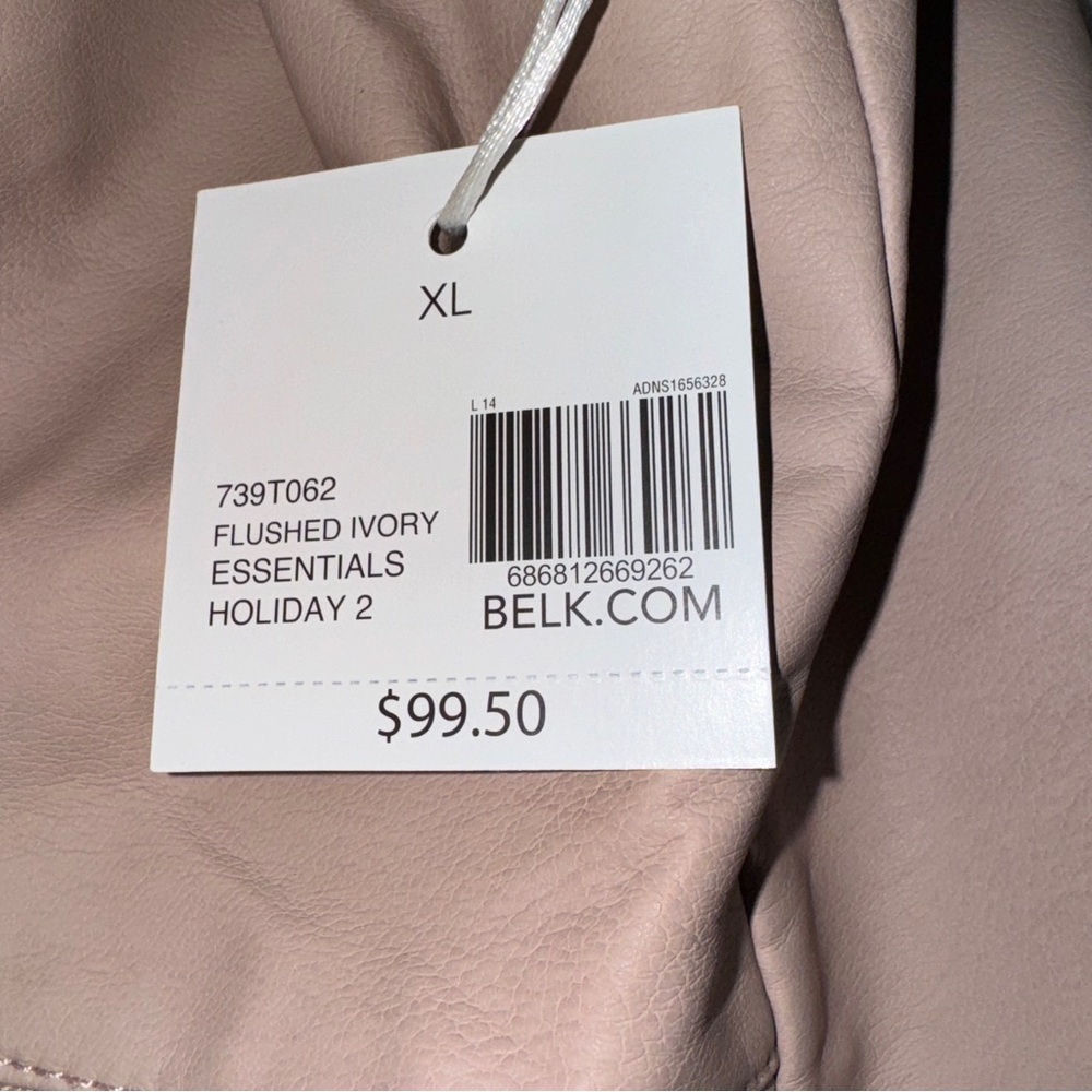 NWT Kaari Blue Vegan Leather Jacket, size XL - Picture 13 of 14